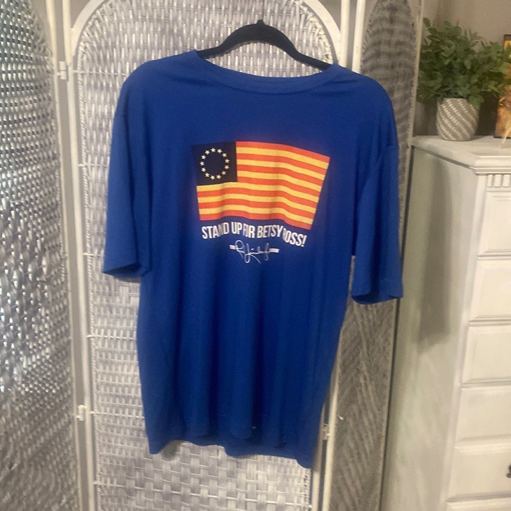 Rush Limbaugh Stand Up For Betsy Ross Shirt Color Blue Size M